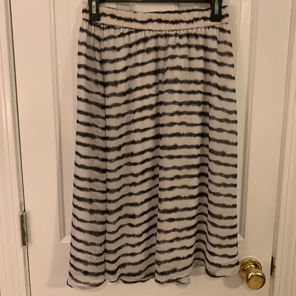 2 for $20!!!Striped Midi Skirt